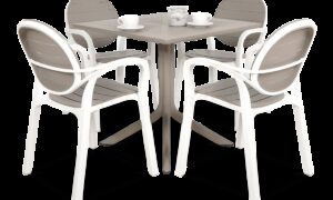 PALMA/CLIP 80 4+1 ZESTAW BIANCO TORTORA/TORTORA (001979)