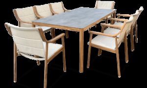 PATTAYA DINING 8+1 ZESTAW WOOD LOOK (007063)