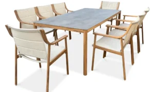 PATTAYA DINING 8+1 ZESTAW WOOD LOOK (007063)