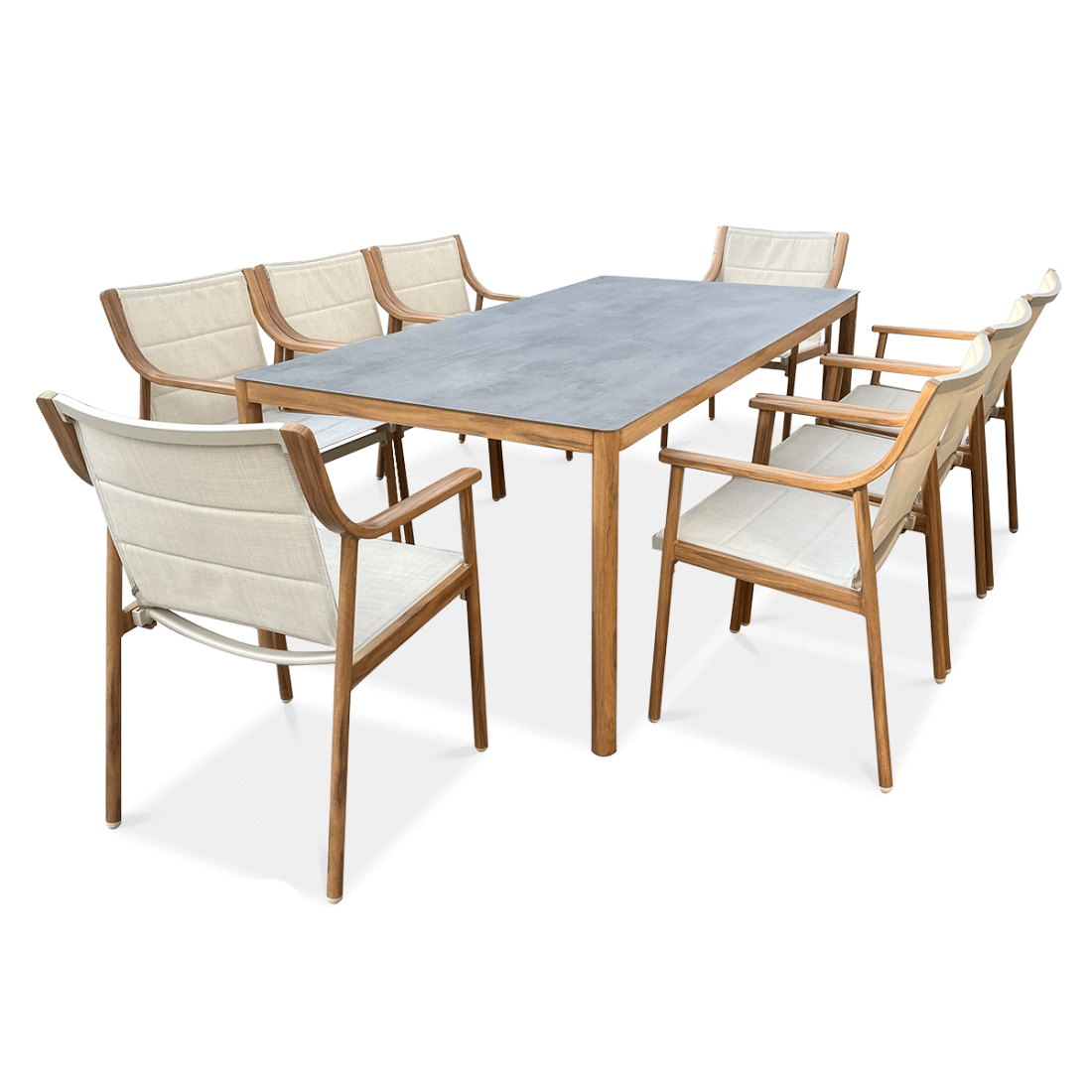 PATTAYA DINING 8+1 ZESTAW WOOD LOOK (007063)