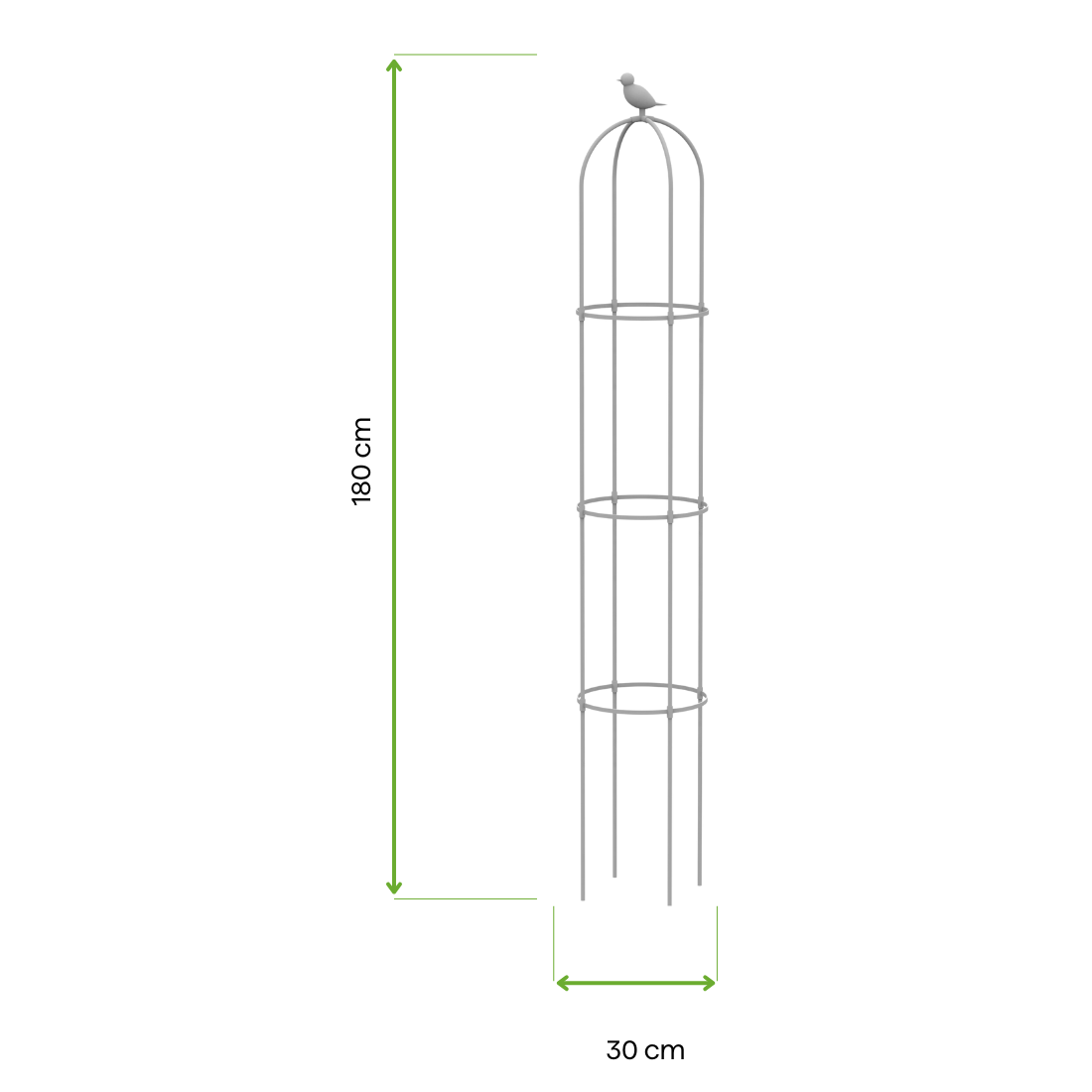 PERGOLA NA RÓŻE BIAŁA 180CM (006756) - obrazek 2