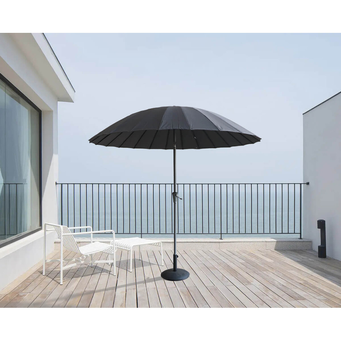 PHUKET PARASOL CENTRALNY 2.8M DARK GREY (005815) - obrazek 3