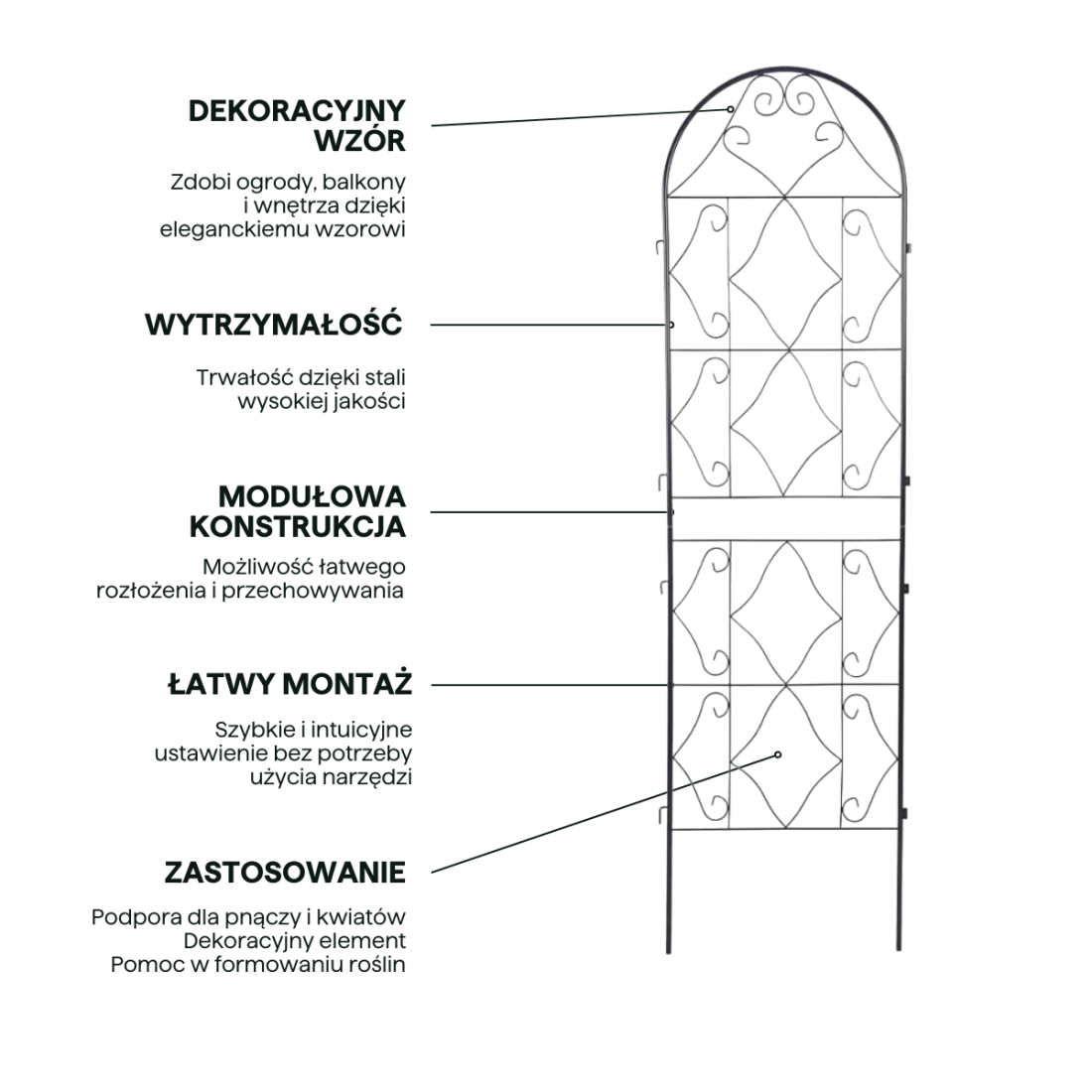 PODPÓRKA DO ROŚLIN 190x55CM WZÓR 2 (006759) - obrazek 4