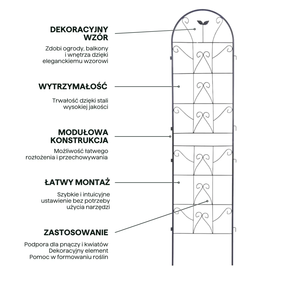 PODPÓRKA DO ROŚLIN 190x55CM WZÓR 3 (006760) - obrazek 4