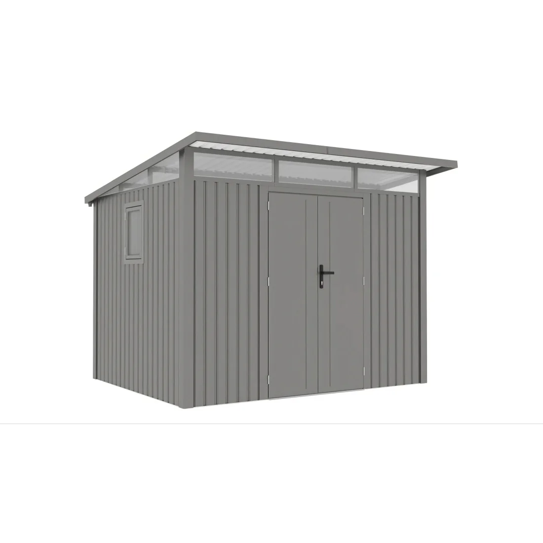 PORTLAND 9x8 DOMEK METALOWY GREY ALUMINIUM (007901)