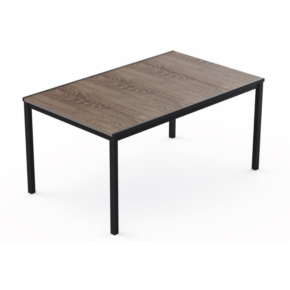 PORTO 160 STÓŁ ASHWOOD BLACK STEEL (007678)