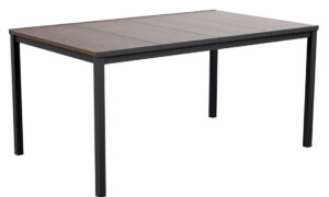 PORTO 160 STÓŁ WALNUT BLACK STEEL (007677)