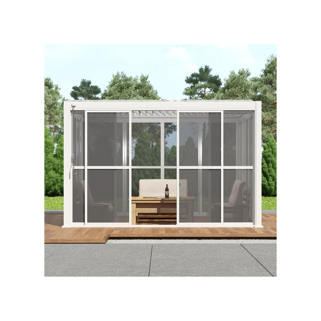 PREMIUM DRZWI PRZESUWNE POLIWĘGLANOWE 3.0M WHITE (005767) - obrazek 3