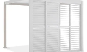PREMIUM DRZWI PRZESUWNE ŻALUZJOWE 3.0M WHITE (005763)