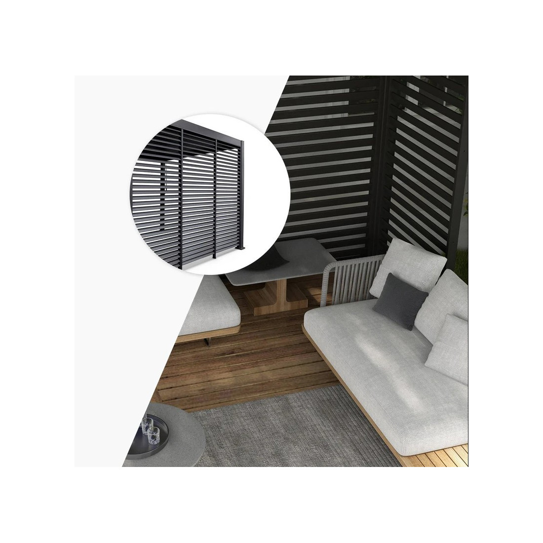 PREMIUM PANEL ŻALUZJOWY 3.0M ANTHRACITE (001437) - obrazek 8