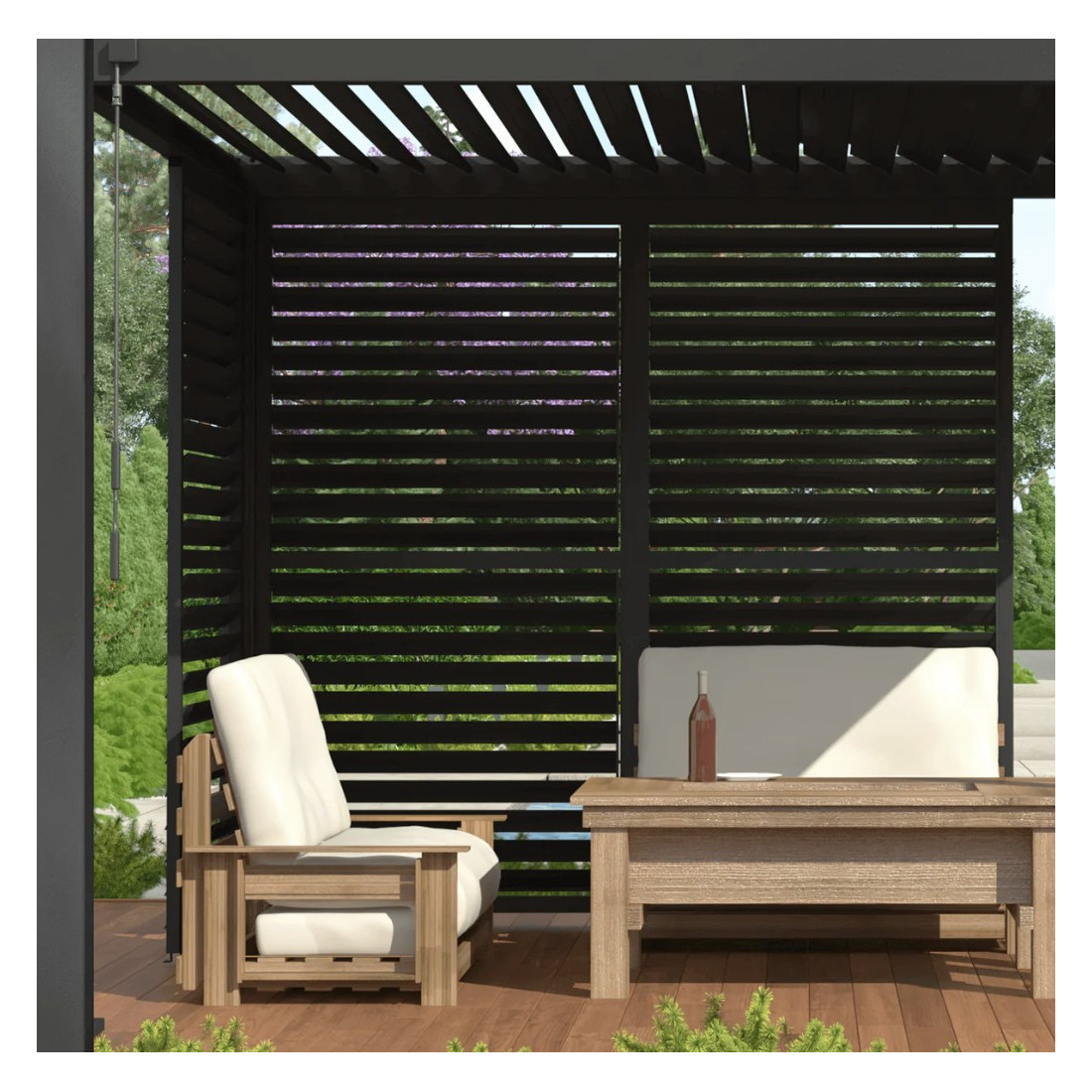 PREMIUM REGULOWANY PANEL ŻALUZJOWY 4.0M ANTHRACITE (005760) - obrazek 3