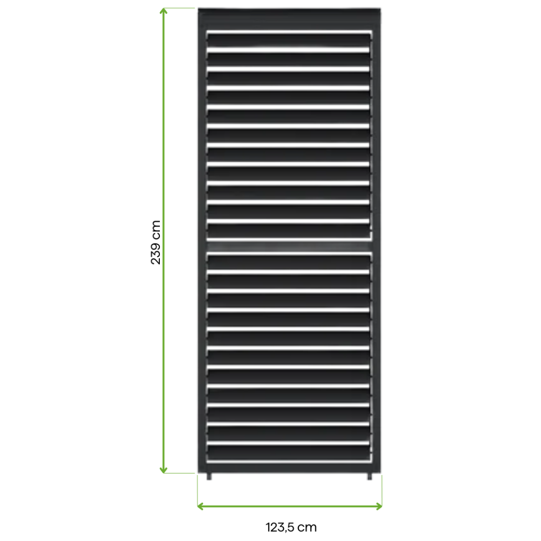 PREMIUM REGULOWANY PANEL ŻALUZJOWY 4.0M ANTHRACITE (005760) - obrazek 8