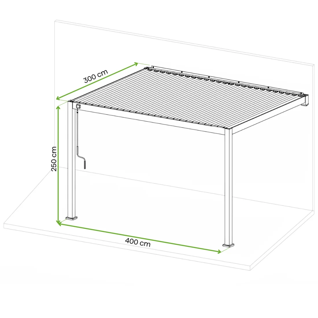 PREMIUM WALL 3x4 PERGOLA TARASOWA ANTHRACITE (001381) - obrazek 3