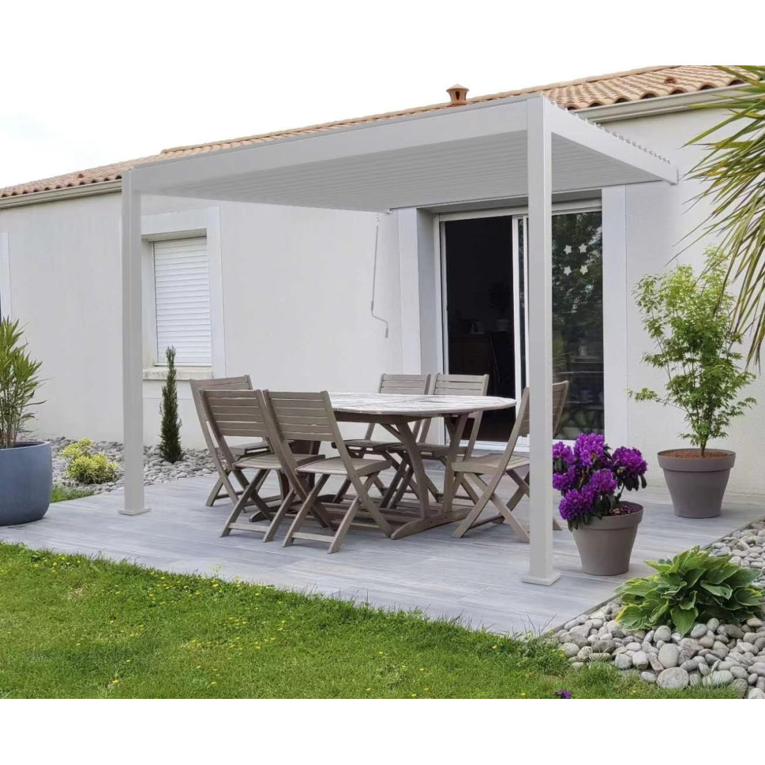 PREMIUM WALL 3x4 PERGOLA TARASOWA WHITE (001382) - obrazek 3