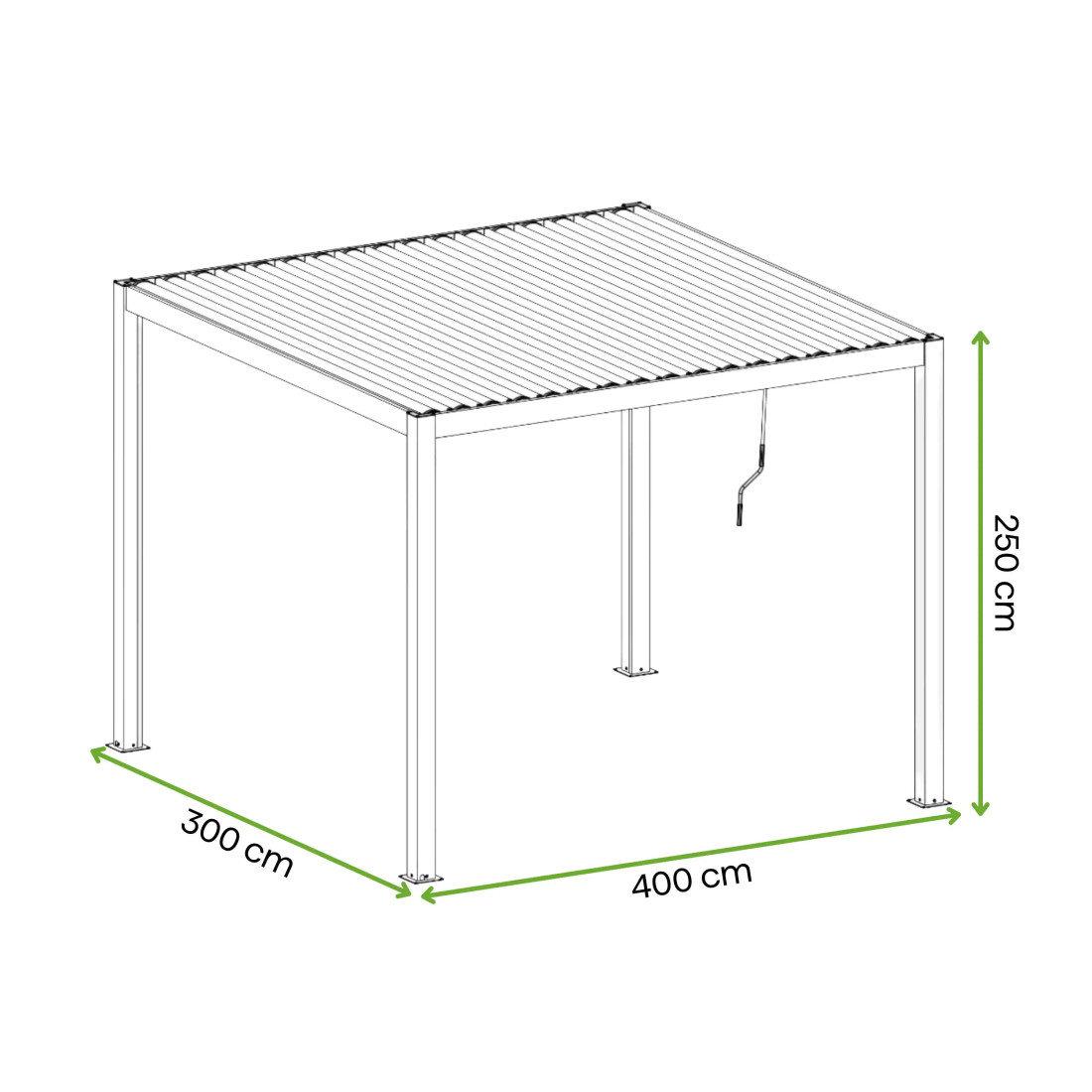 PRIMARY 3x4 PERGOLA TARASOWA ANTHRACITE (008503) - obrazek 2