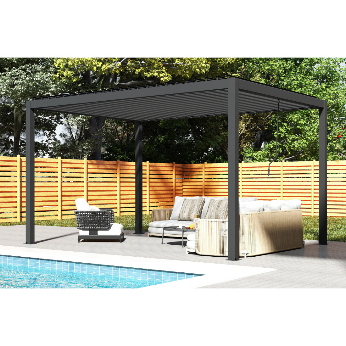 PRIMARY 3x4 PERGOLA TARASOWA ANTHRACITE (008503) - obrazek 11