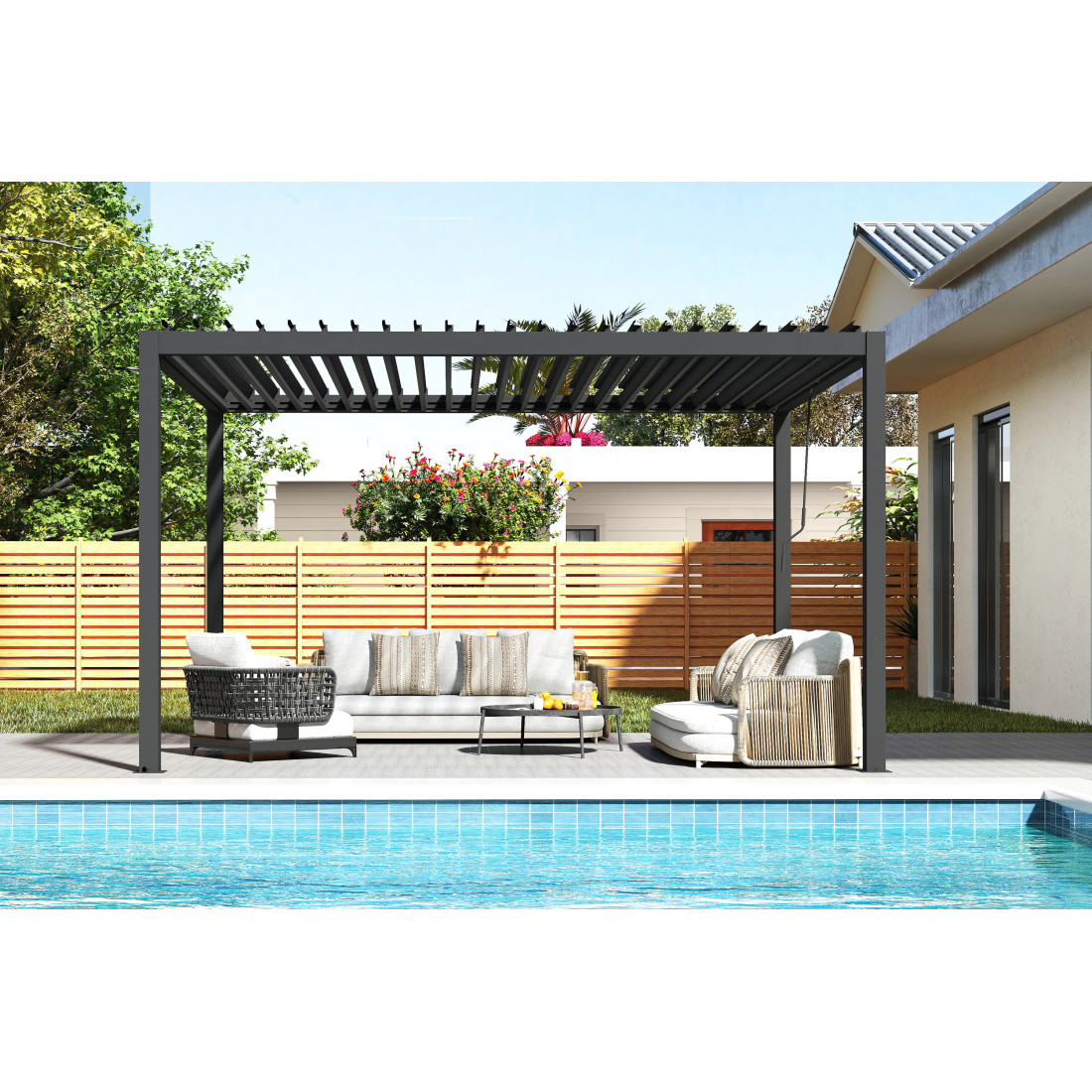 PRIMARY 3x4 PERGOLA TARASOWA ANTHRACITE (008503) - obrazek 12