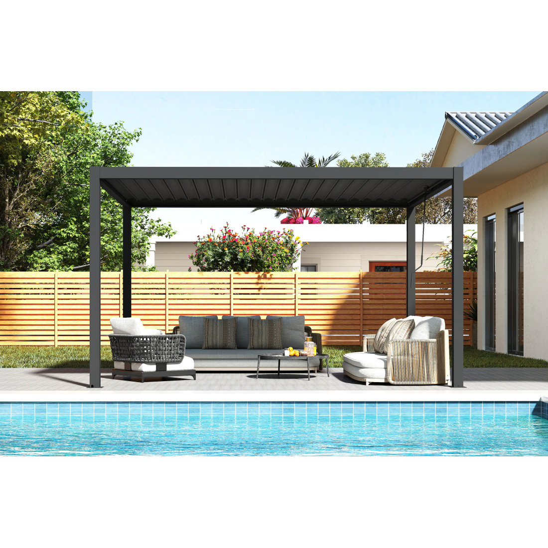 PRIMARY 3x4 PERGOLA TARASOWA ANTHRACITE (008503) - obrazek 3