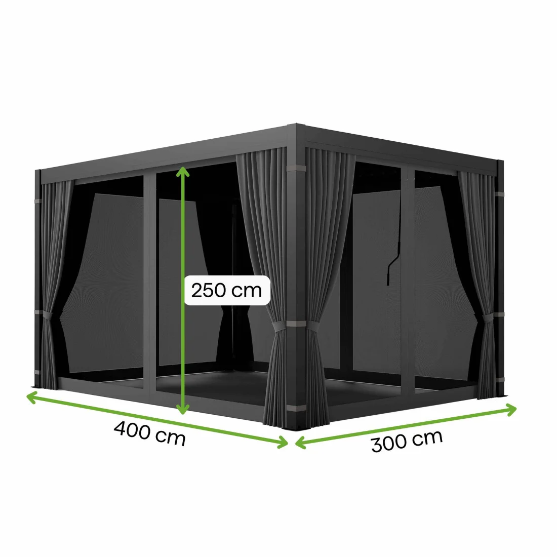 PRIMARY ZASŁONA BOCZNA Z MOSKITIERĄ 4.0M ANTHRACITE (008511) - obrazek 2