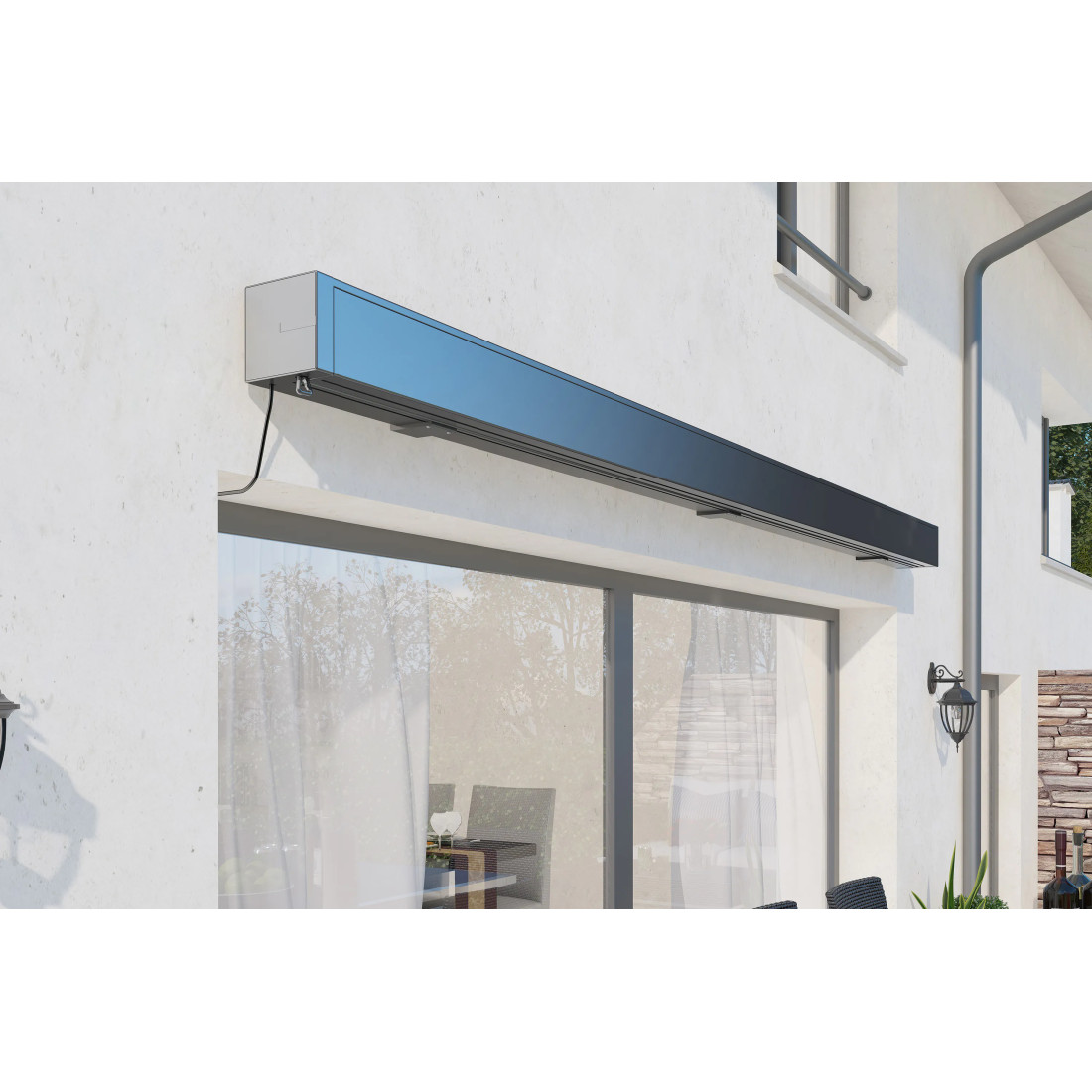 PRIME AUTOMATIC+LED 500x300 MARKIZA TARASOWA GREY/WHITE Z CZUJNIKIEM (009346) - obrazek 9