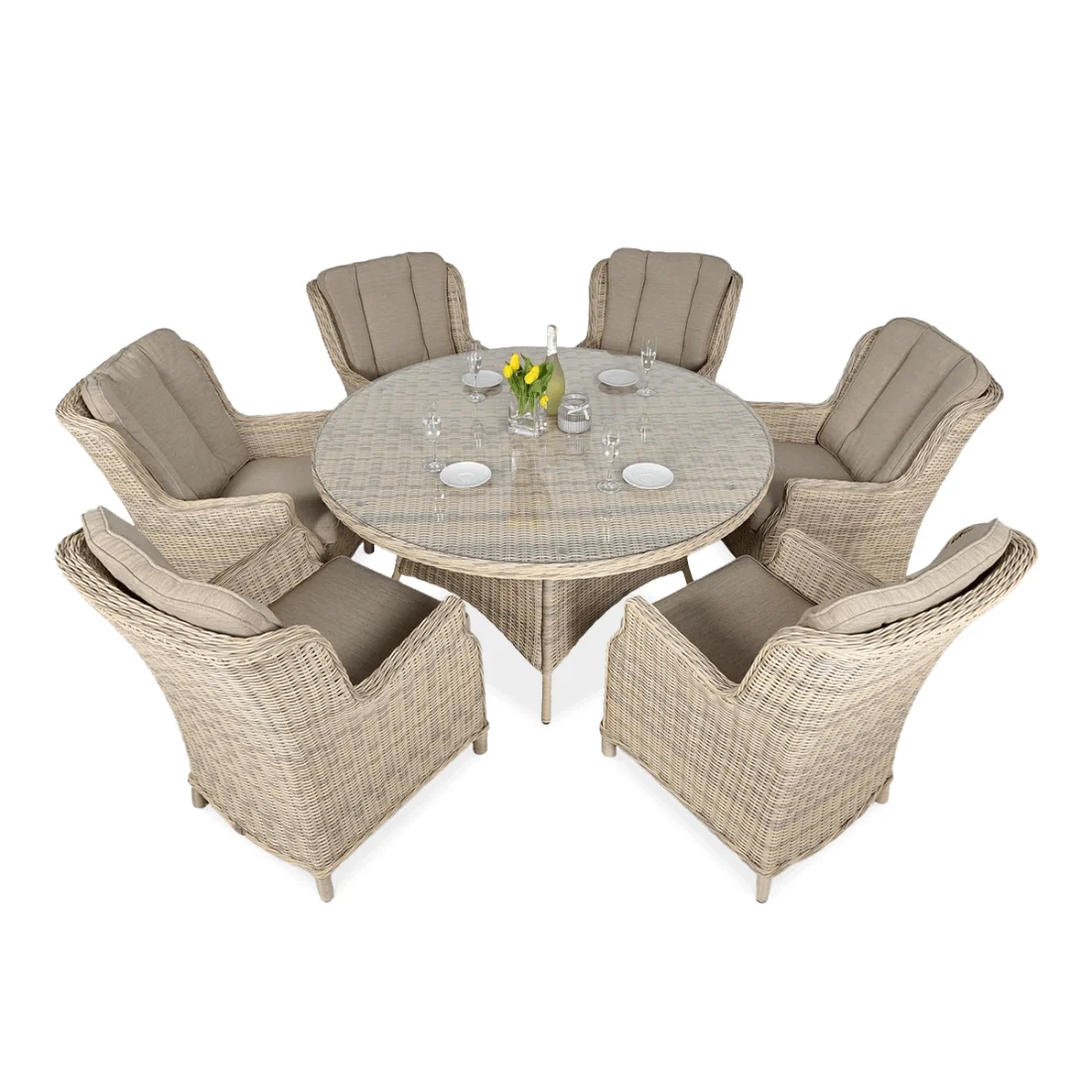 RAVENA 6+1 ZESTAW BEIGE (002185)