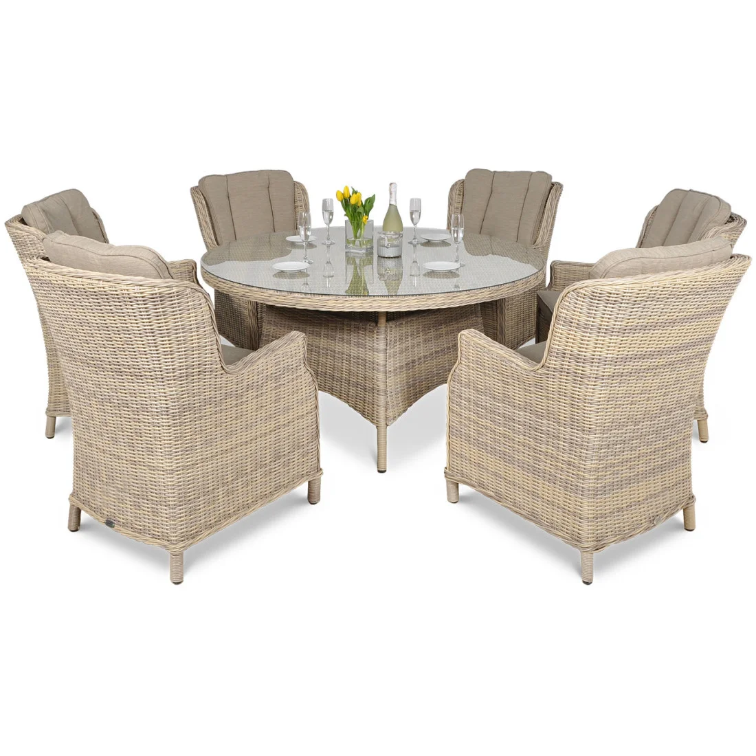 RAVENA 6+1 ZESTAW BEIGE (002185) - obrazek 3