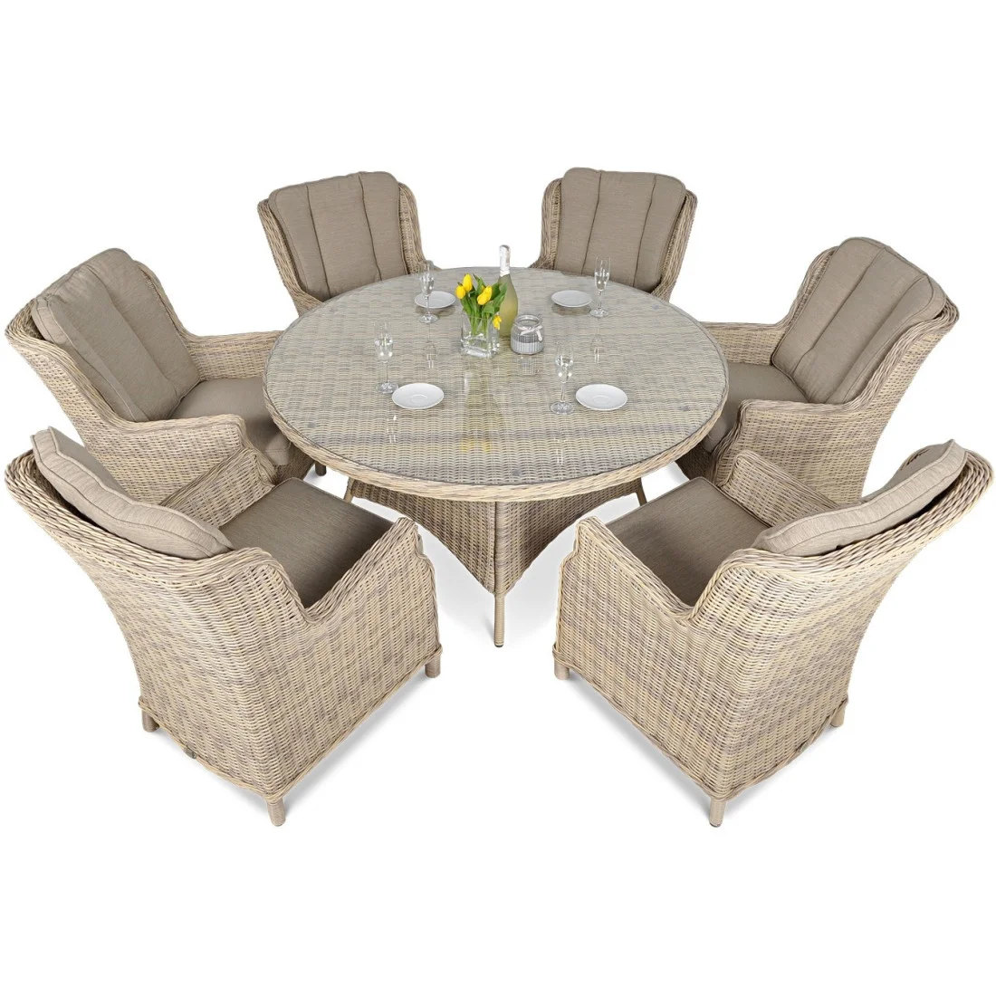 RAVENA 6+1 ZESTAW BEIGE (002185) - obrazek 2