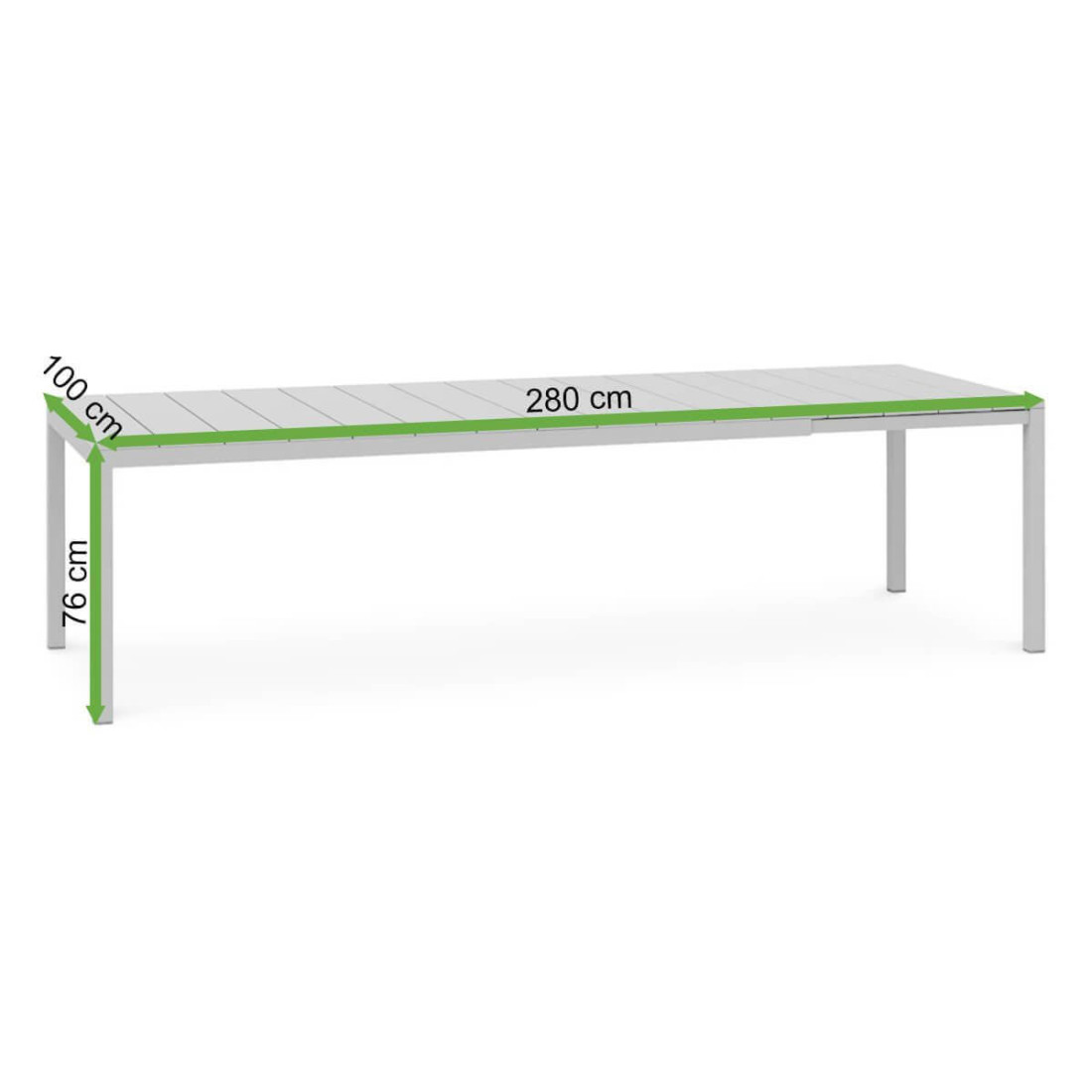 RIO 210-280 STÓŁ ANTRACITE ANTRACITE (002327) - obrazek 15