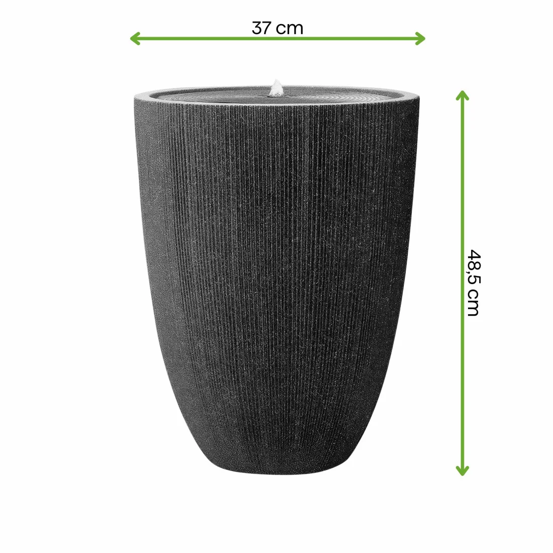 RIVELLA FONTANNA LED FI37x48.5CM GRAPHITE (009014) - obrazek 2