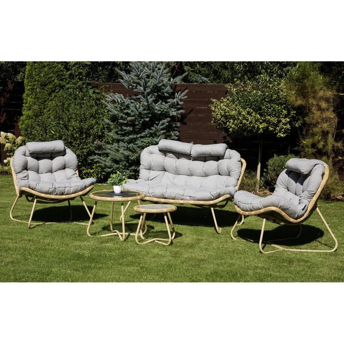 RODOS CAFFE ZESTAW NATURAL/LIGHT GREY (006735)