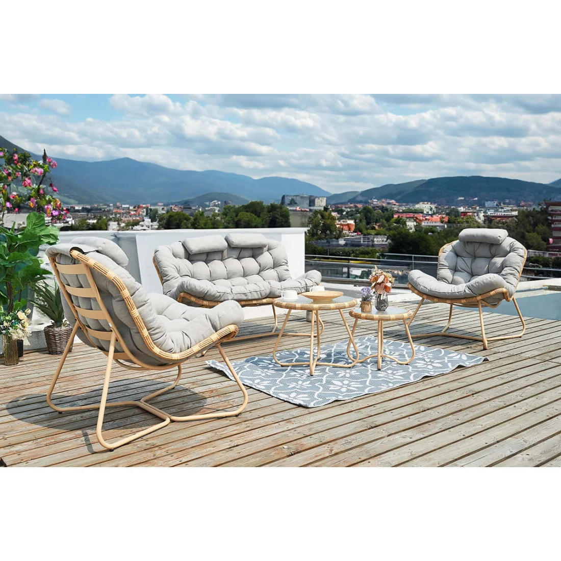 RODOS CAFFE ZESTAW NATURAL/LIGHT GREY (006735) - obrazek 2