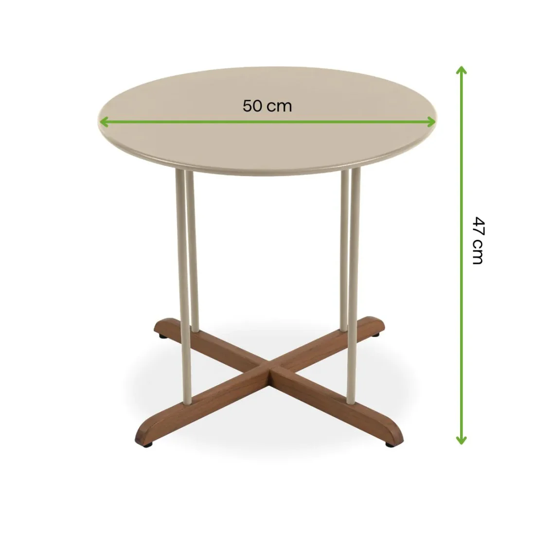RONDA fi50 STOLIK LIGHT BEIGE (008320) - obrazek 2