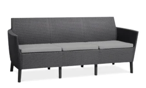 SALEMO 3 SEATER SOFA GRAPHITE (003494)