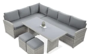 SALO NAROŻNIK+PUFY STONE GREY (003328)