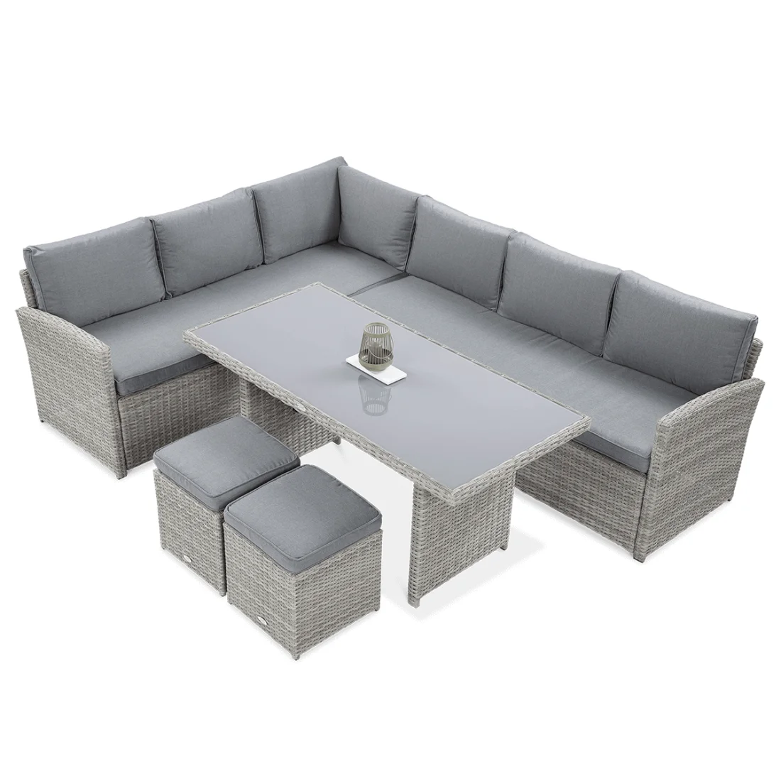 SALO NAROŻNIK+PUFY STONE GREY (003328) - obrazek 2