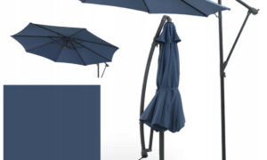 SANTORINI PARASOL BOCZNY 3.0M NAVY BLUE (005820)