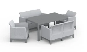 SCANDI DINING FIESTA ASH GREY-STORM GREY/ST.GREY (009291)