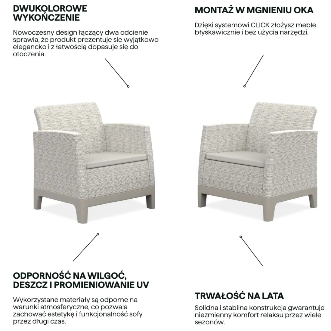 SCANDI FORMA DUO PEBBLE GREY-SOFT BEIGE/OAT (009195) - obrazek 4