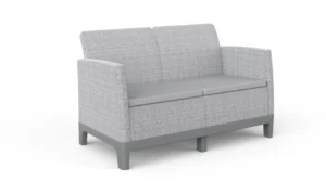 SCANDI FORMA SOFA 2 ASH GREY-SOFT BEIGE/L.GREY (009190)