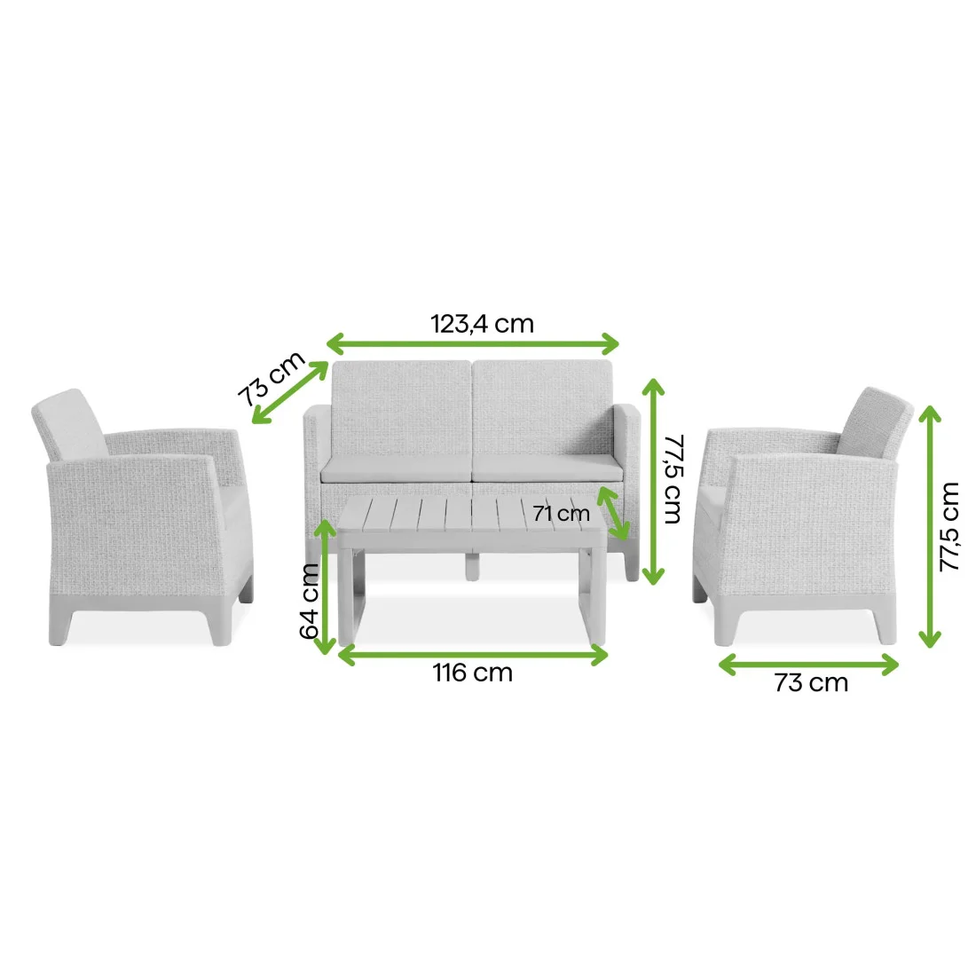 SCANDI MAX 2/LYON PEBBLE GREY-SOFT BEIGE/SF BEIGE (009288) - obrazek 2