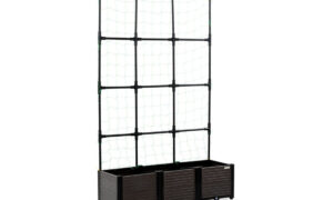 SKRZYNIA UPRAWOWA+STOJAK PŁASKI 126x42x180CM (005448)