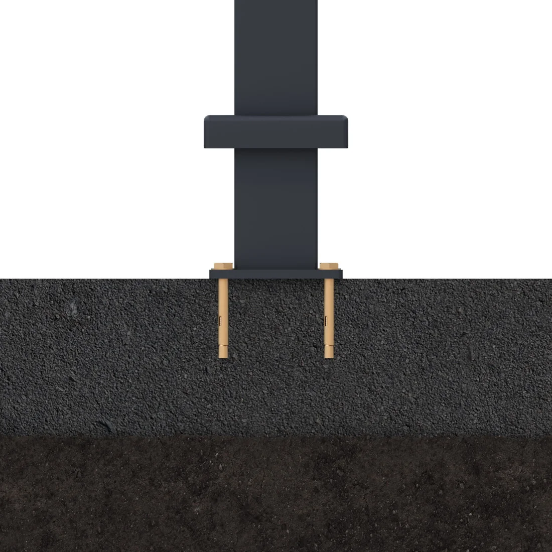 SŁUPEK ALUMINIOWY NEO 1.9M ANTHRACITE (009109) - obrazek 7