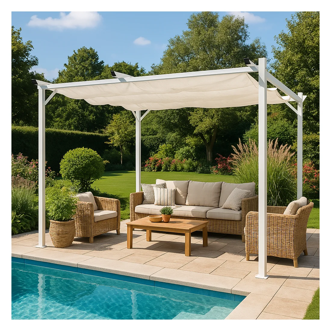 SPRINT 3x3 PERGOLA TARASOWA WHITE/WHITE (005416) - obrazek 3