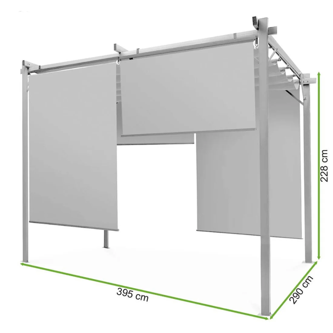 SPRINT PLUS 3x4 PERGOLA TARASOWA WHITE/WHITE (005425) - obrazek 12