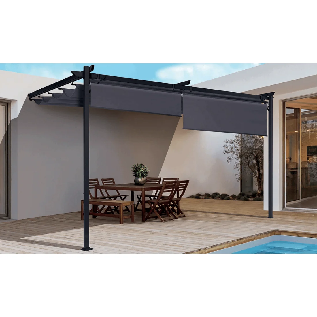 SPRINT WALL PLUS 4x2.7 PERGOLA TARASOWA ANTHRACITE/GREY (005428) - obrazek 3
