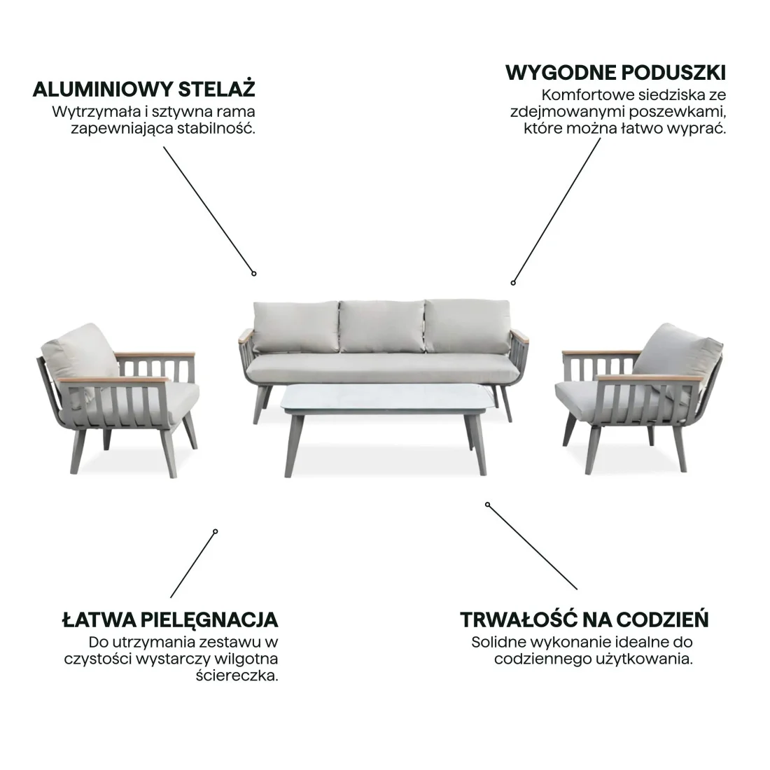 STELLA CAFFE ZESTAW TAUPE (008495) - obrazek 4