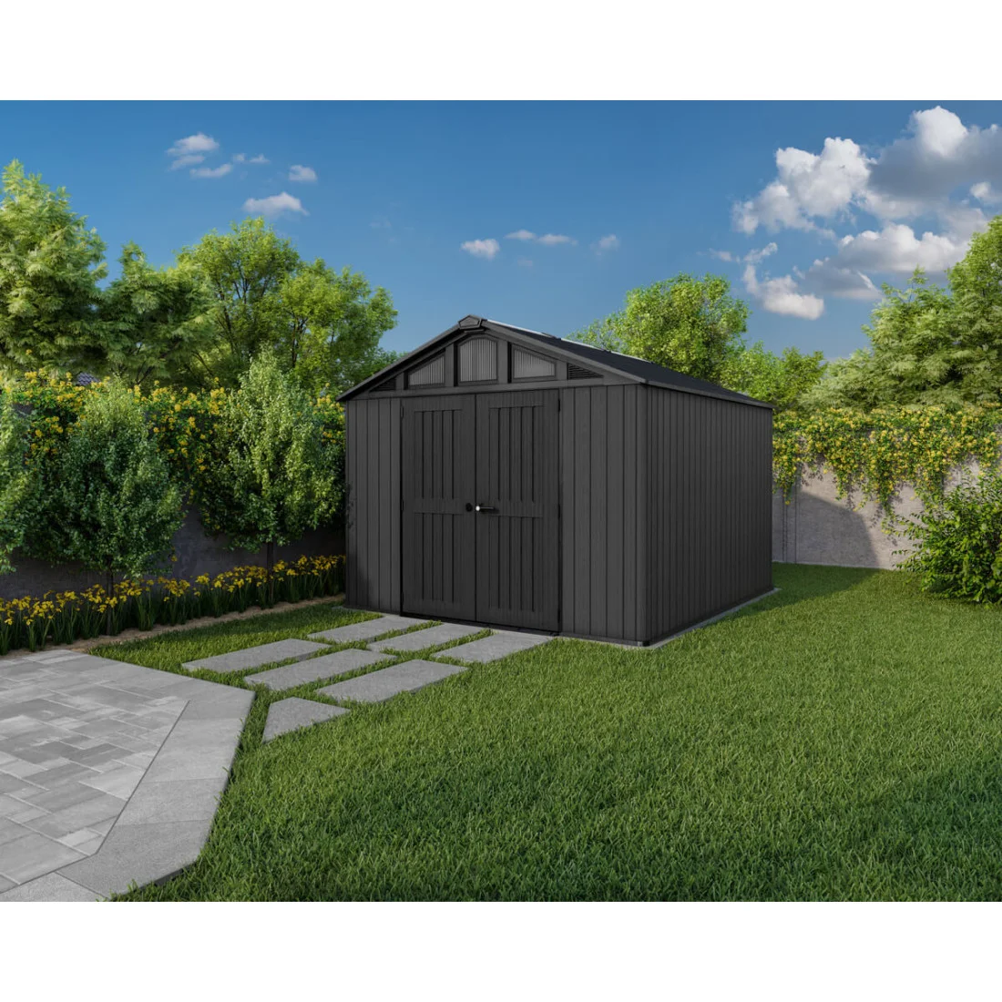 STRONGHOLD SHED 10x11.5 DOMEK GREY (007882) - obrazek 3