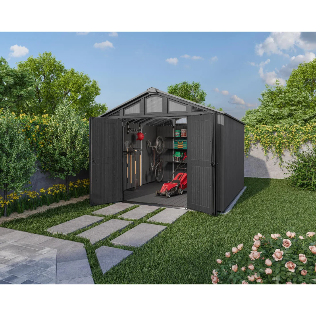 STRONGHOLD SHED 10x11.5 DOMEK GREY (007882) - obrazek 4