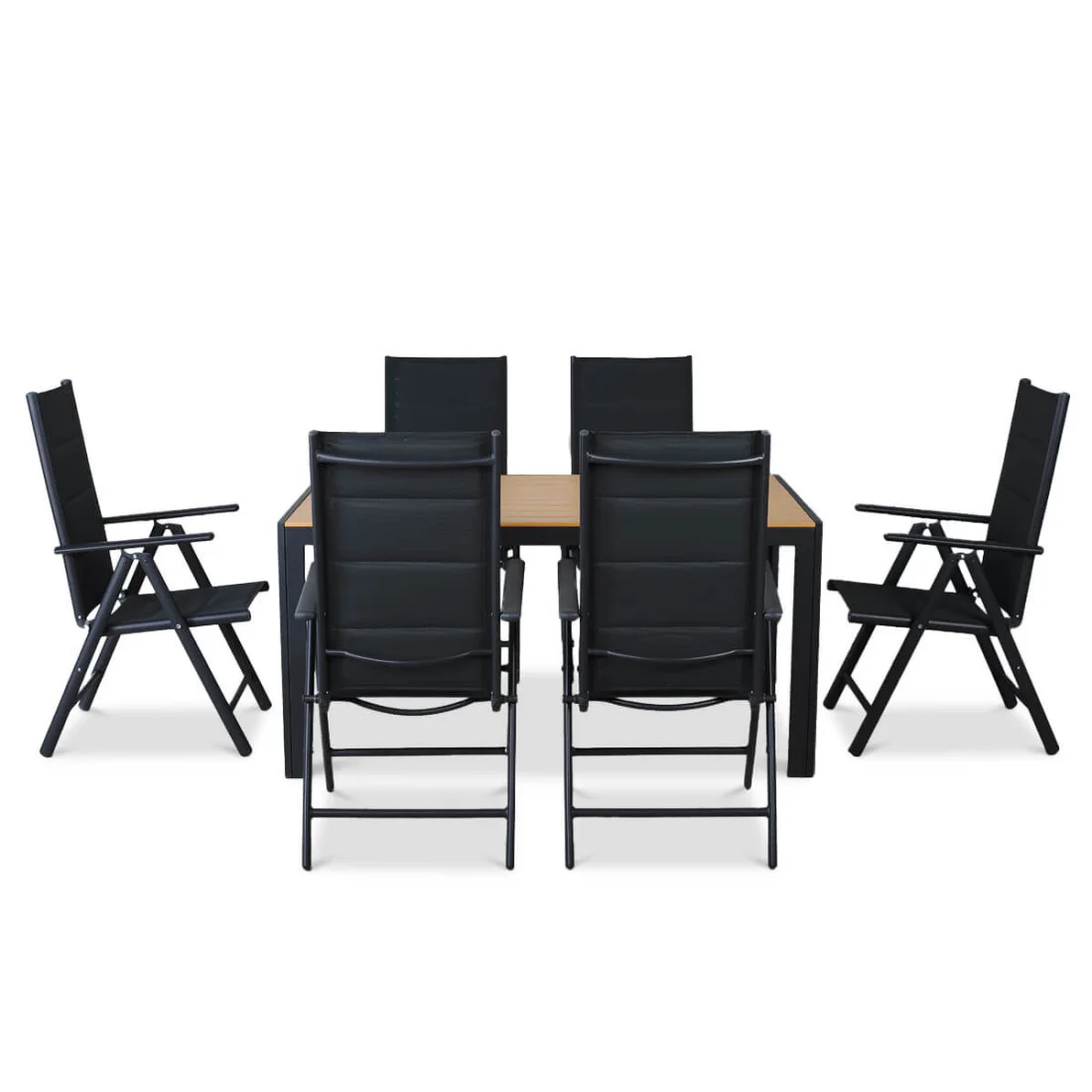 SYDNEY 150/6 ZESTAW DARK GREY/TEAK (007708) - obrazek 3