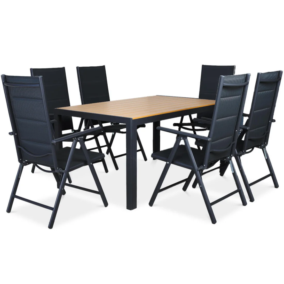 SYDNEY 150/6 ZESTAW DARK GREY/TEAK (007708) - obrazek 4